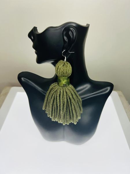 Green Camo Tassel