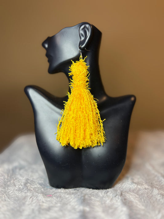 Scrubby tassel earrings